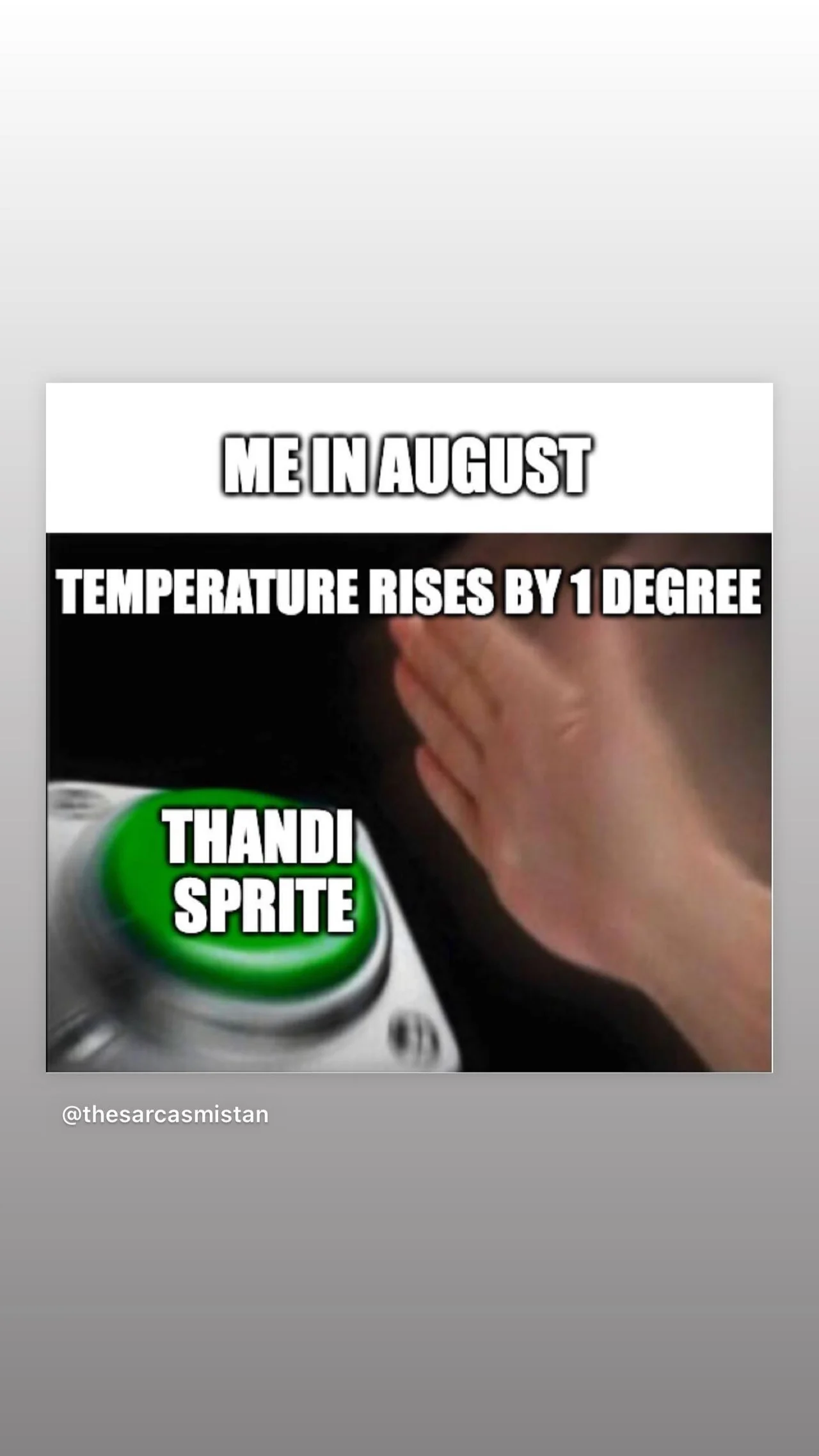 Sprite summer meme featuring a cold Sprite can